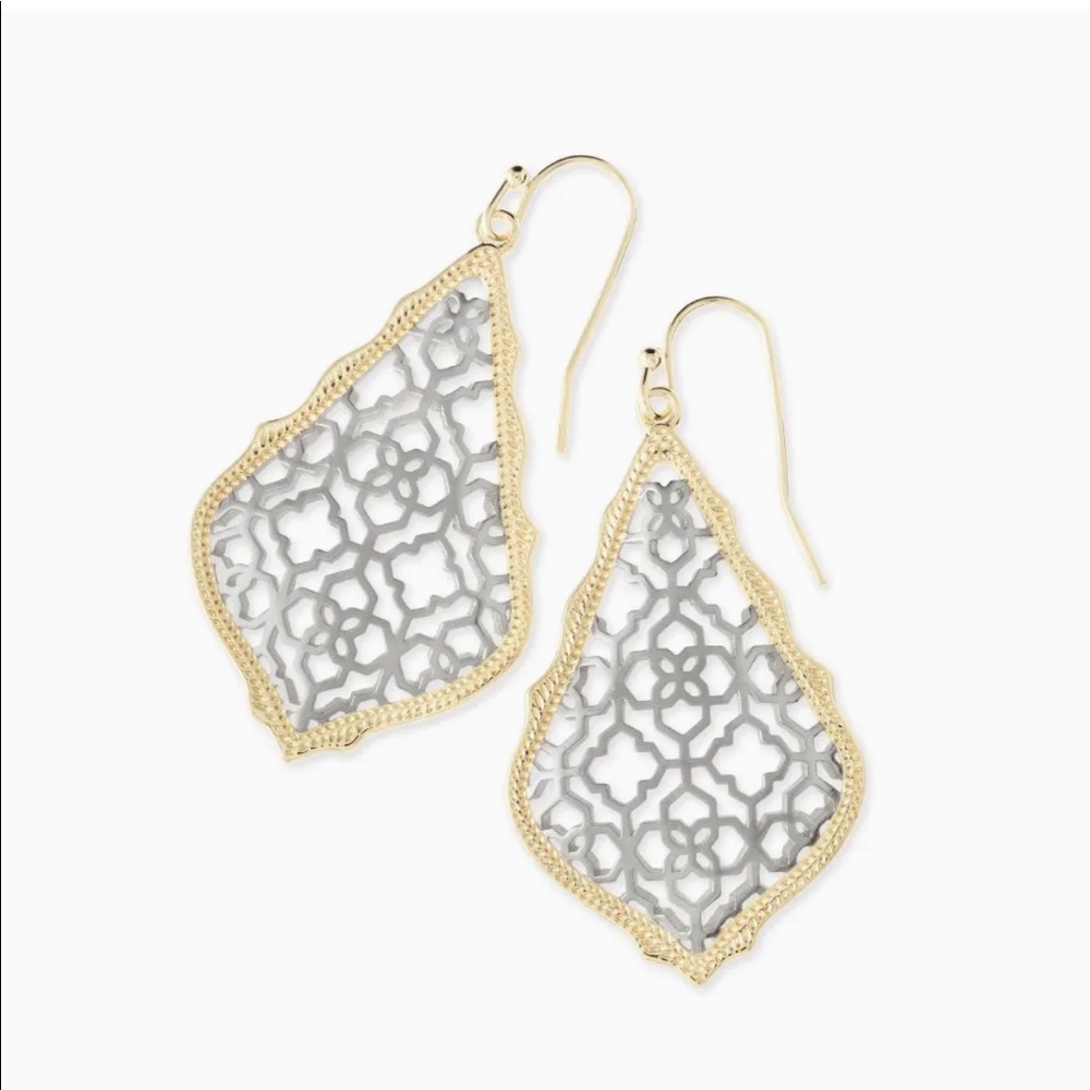 Kendra Scott Addie Gold & Silver Filigree Earrings
